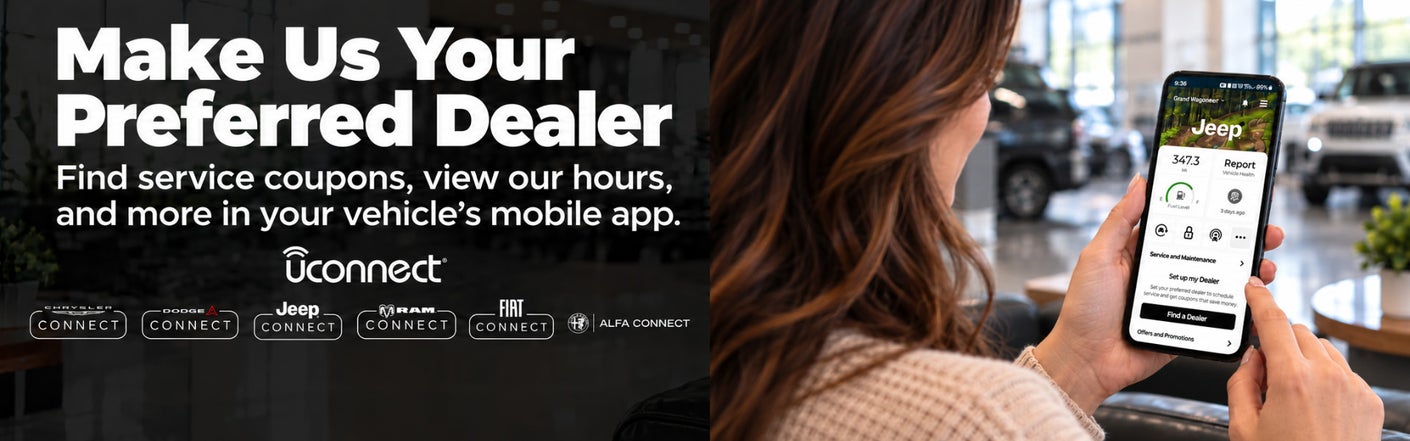 uconnect® make us your preferred dealer | Heritage Chrysler Dodge Jeep Ram of Brigham in Perry UT